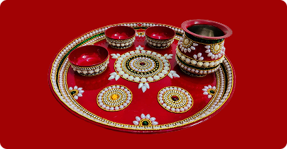 DESIGNER POOJA THALI