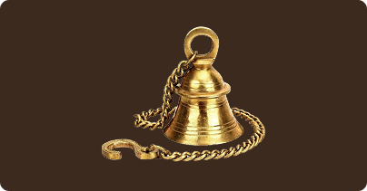 HANGING BRASS BELL (GHANTI SMALL)