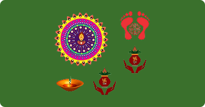 RANGOLI STICKERS FOR DIWALI